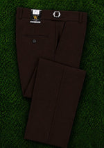Pantalon Habillé Homme Coupe Classique – Taille à Boucle Décorative